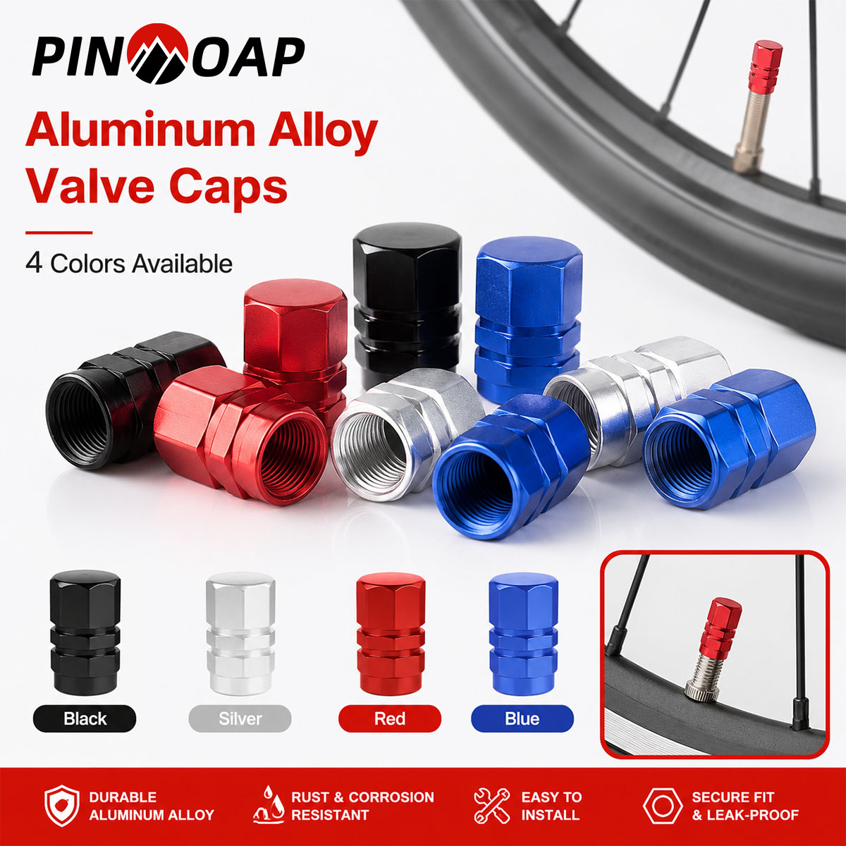 Motorcycle Valve Cover - أغطية صمامات سداسية الشكل من PINMOAP،