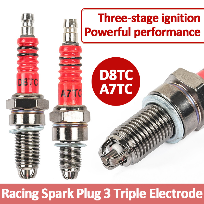 Motorcycle Spark Plug - شمعة إشعال للسباقات بثلاثة أقطاب كهربائية